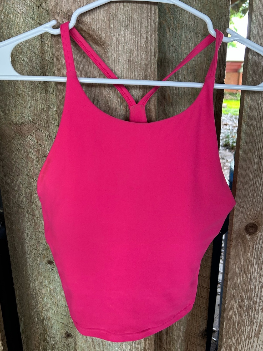 hot pink workout top